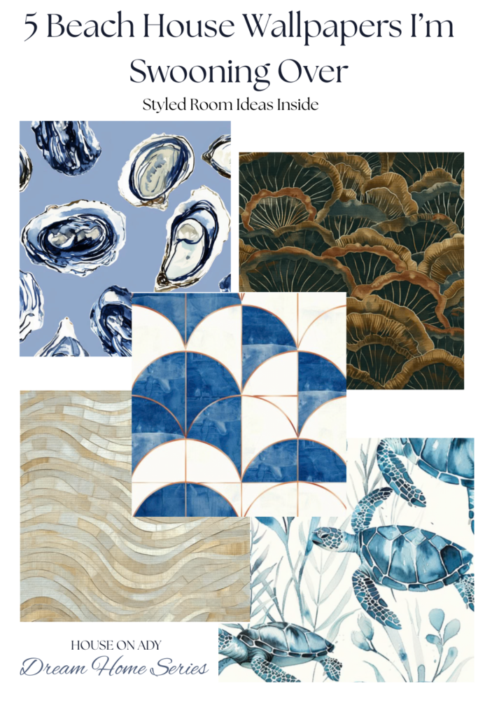 Beach inspired wallpaper prints 